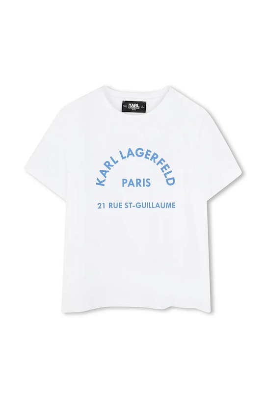 

Детская хлопковая футболка Karl Lagerfeld, белый