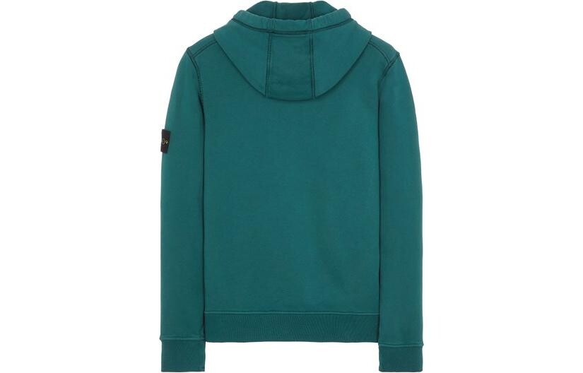 Толстовка мужская бутылочно-зеленая Stone Island, зеленый — фото 2