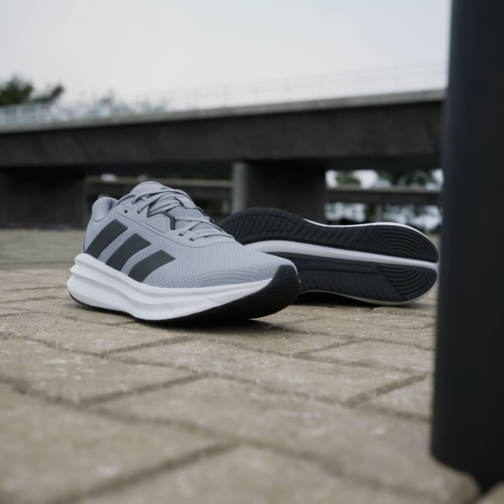 Кроссовки Adidas Galaxy 7 Running Shoes, цвет Halo Silver/Carbon/Core Black — фото 3