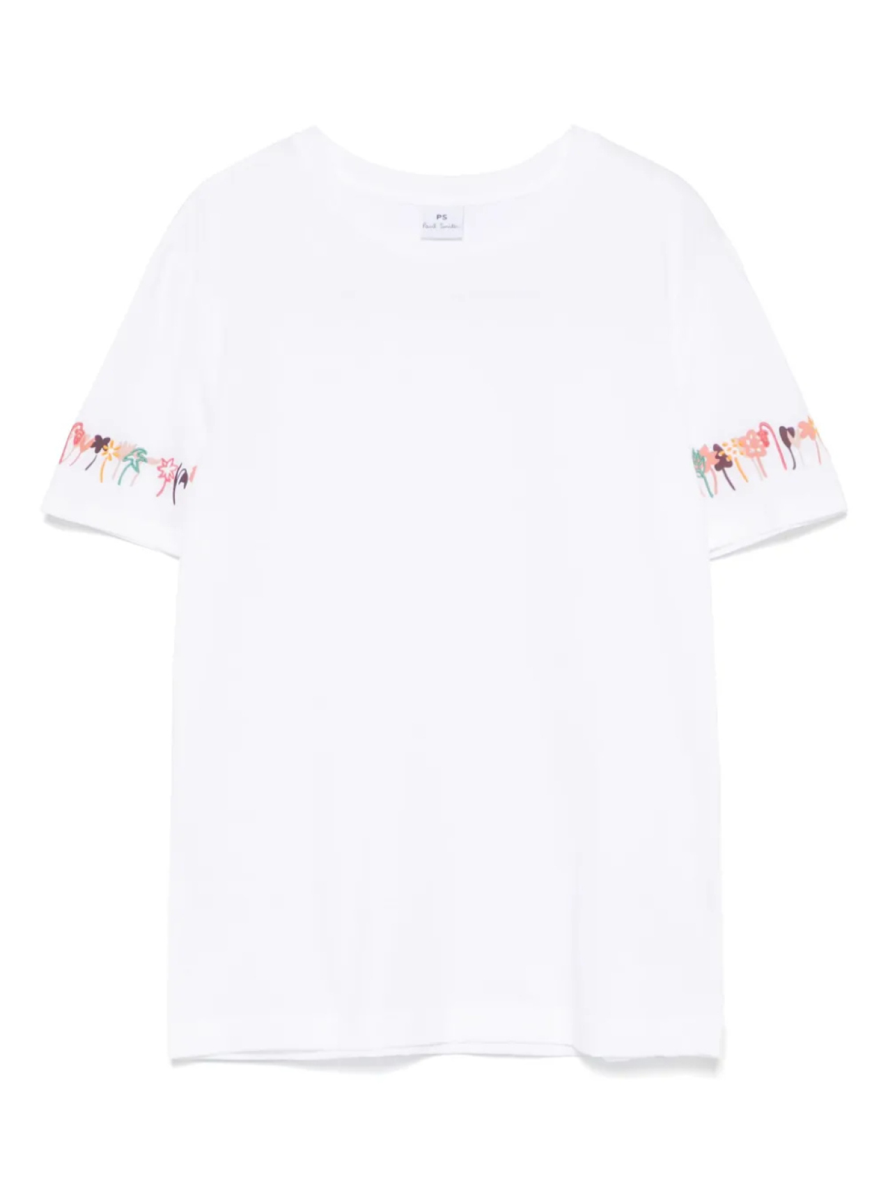 

Футболка с цветочной вышивкой PS Paul Smith, белый
