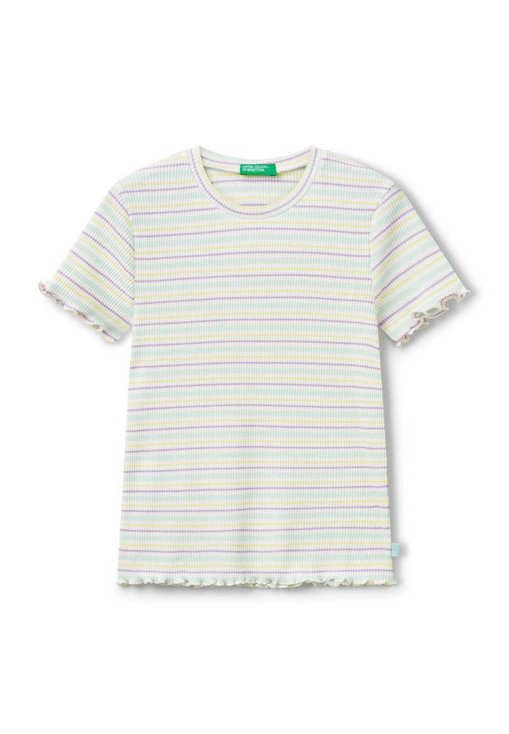 

Футболка с принтом STRIPED United Colors of Benetton, мультиколор