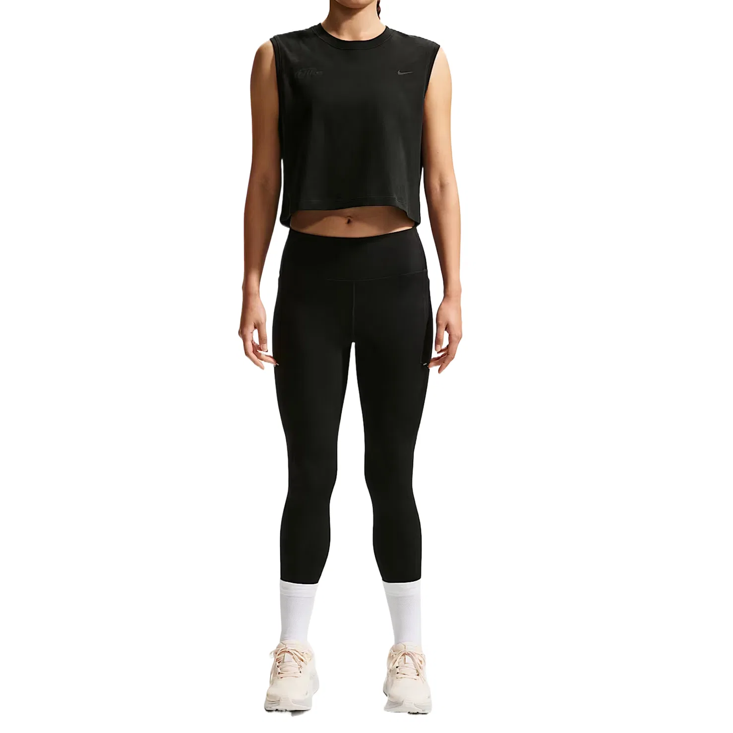 Женский топ для бега Dri Fit Nike, Black