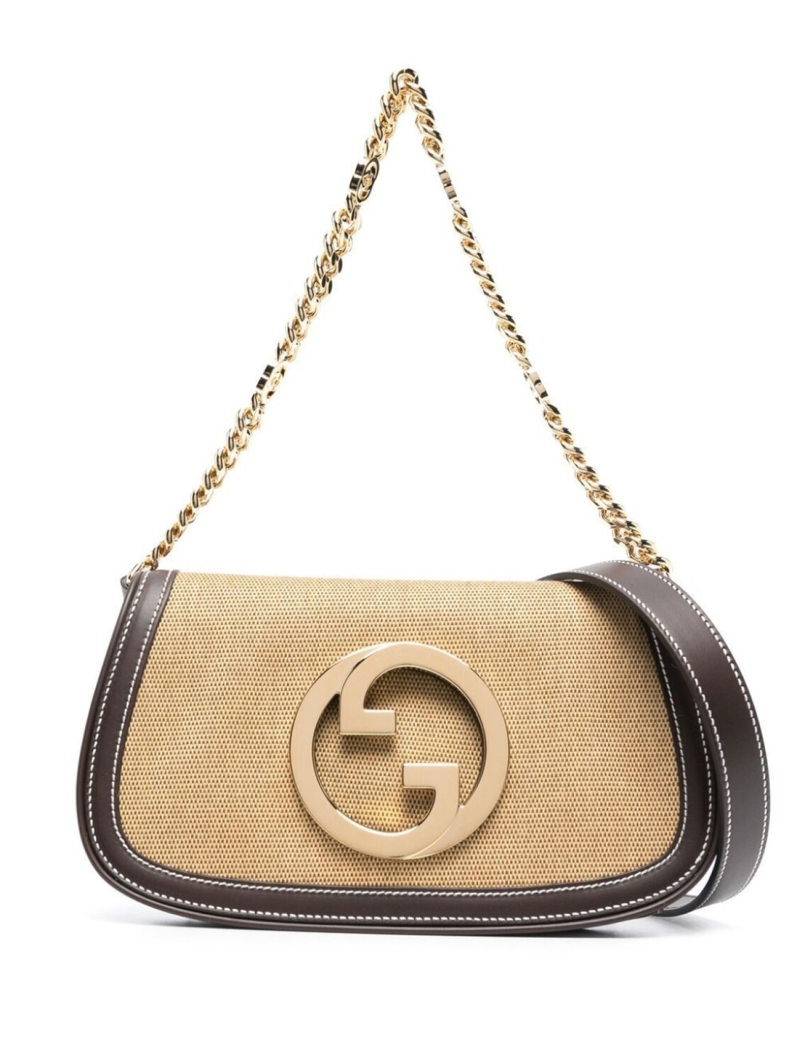 

Сумка-тоут Gucci с логотипом, коричневый