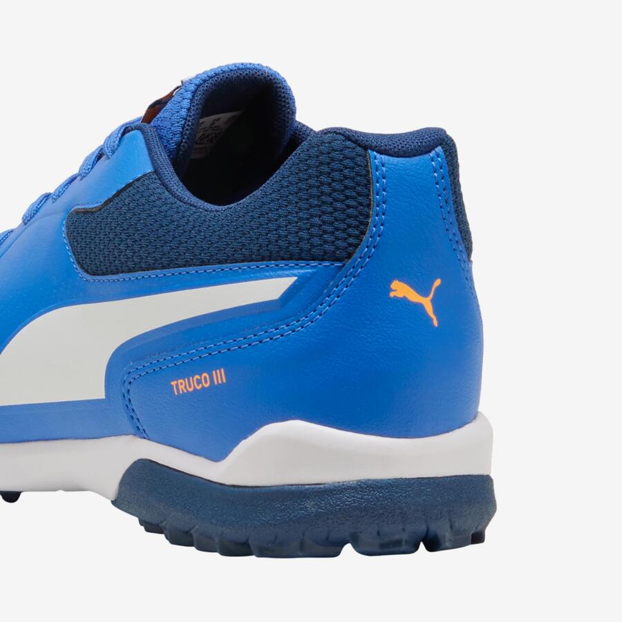 PUMA Футбольные бутсы для игры на траве с несколькими шипами, женские/мужские, Truco III, синие — фото 4