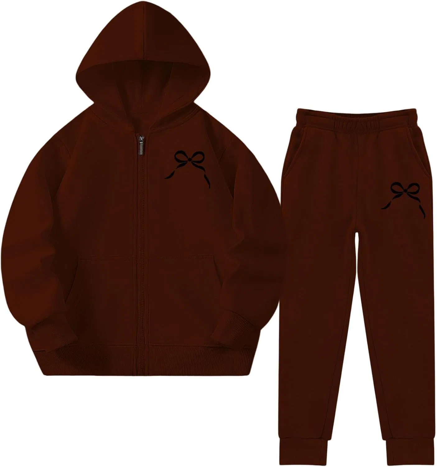 Детский спортивный костюм с принтом, Brown
