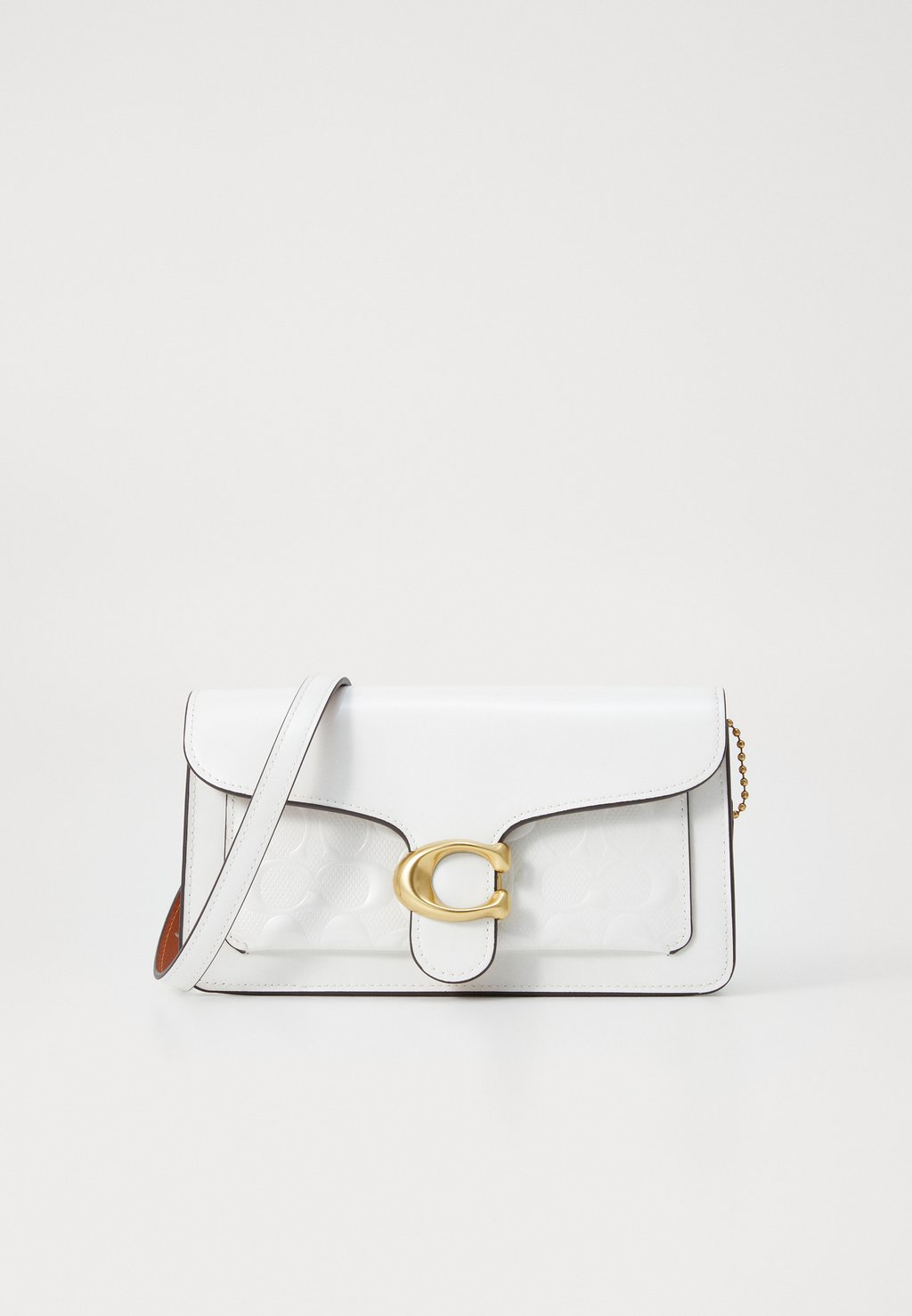 

Сумка через плечо PATENT SIGNATURE TABBY CHAIN - Across body bag COACH, кремовый