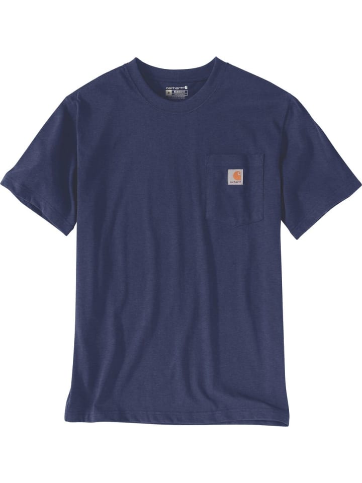 

CARHARTT Футболка "Dearborn Relaxed Pocket T-Shirt" синего цвета, Синий, CARHARTT Футболка "Dearborn Relaxed Pocket T-Shirt" синего цвета