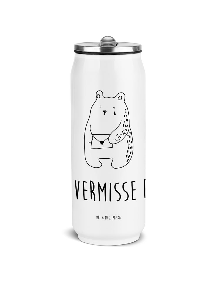 

Mr. & Mrs. Panda Бутылка для воды с изображением медведя и надписью белого цвета