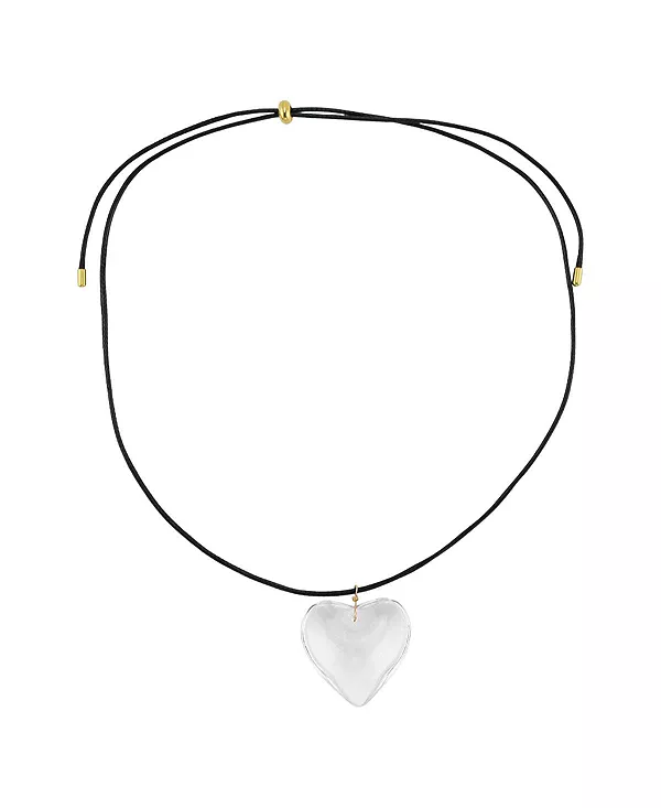 

Ожерелье из стеклянного сердца Rebl Jewelry, clear