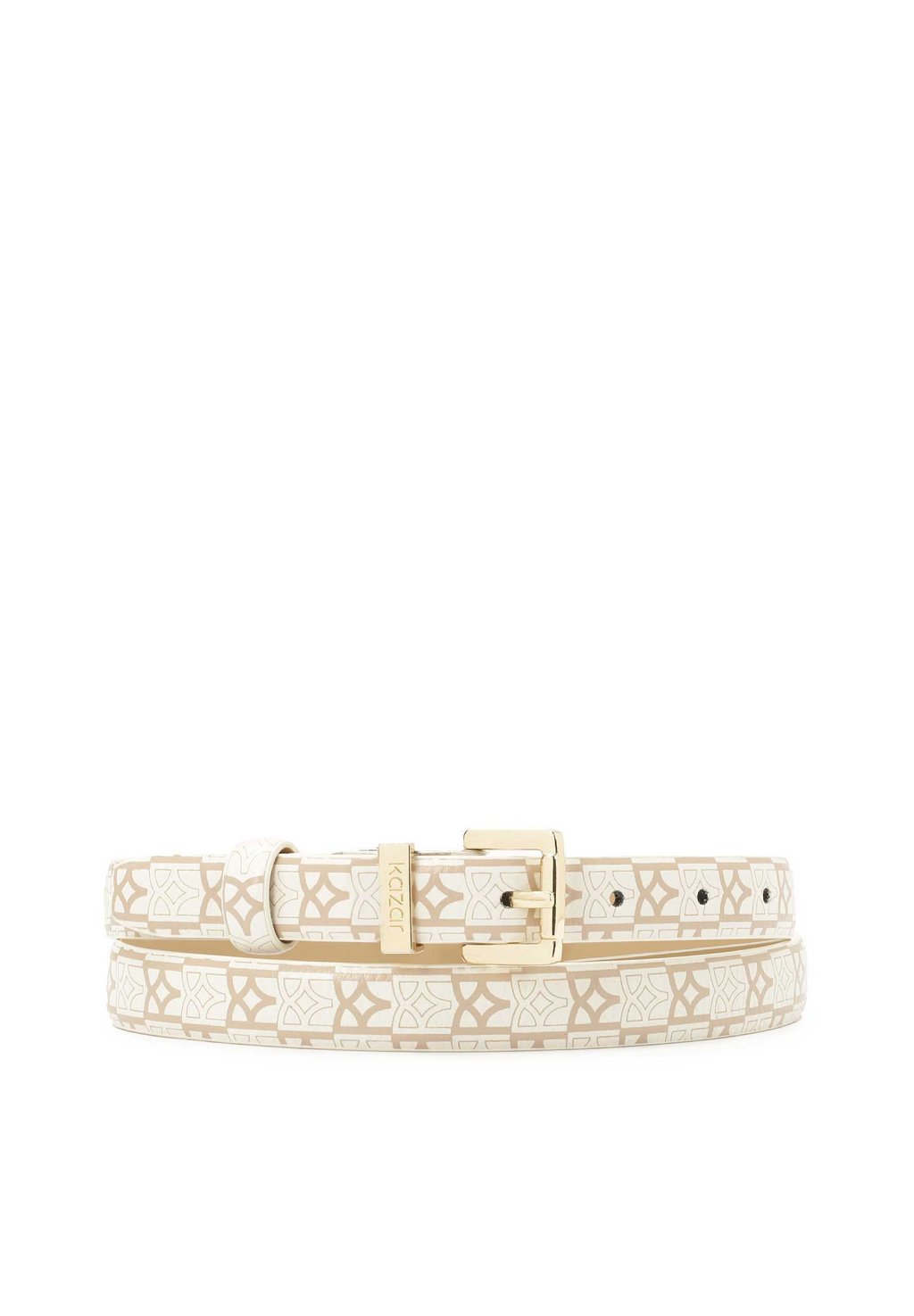 

Пояс NARROW WITH SQUARE BUCKLE Kazar, слоновая кость