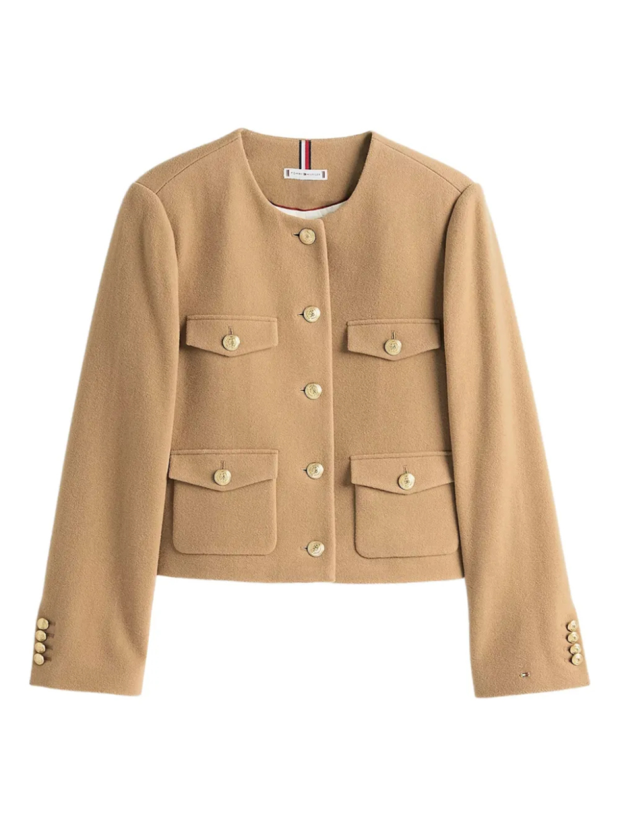 

Укороченная шерстяная куртка Tommy Hilfiger, нейтральный