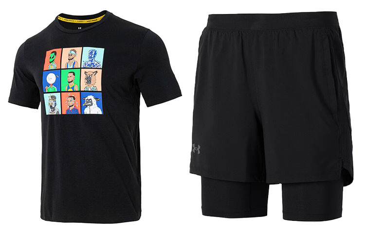 

Мужская повседневная спортивная одежда Under Armour, цвет Black