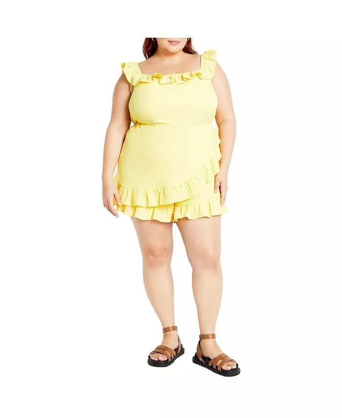 

Комбинезон Christa Plus Size CITY CHIC, желтый