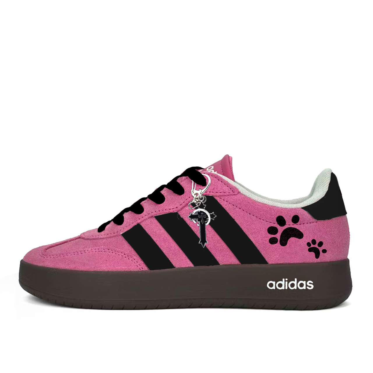 

Adidas BARREDA DECODE розовый оттенок Cat Paw устойчивые к истиранию низкие немецкие армейские кроссовки Unisex черный розовый