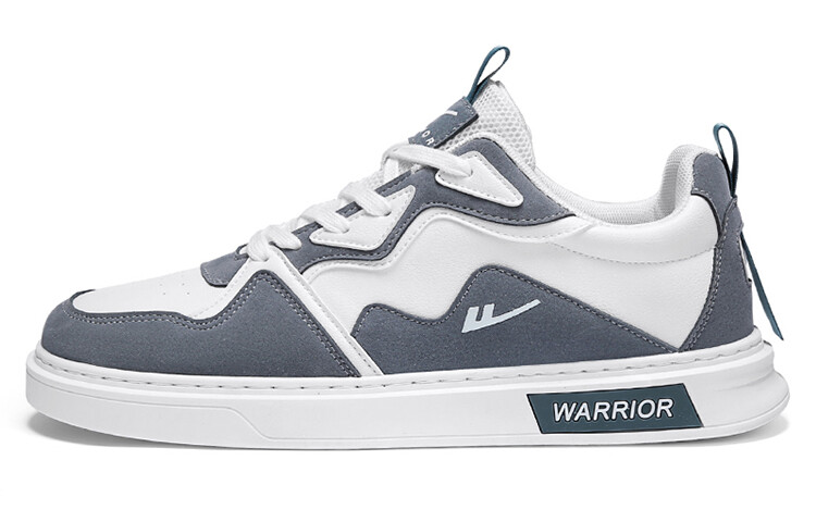 

Кроссовки WARRIOR Skateboarding Shoes Men Low-top White/Blue, белый/синий