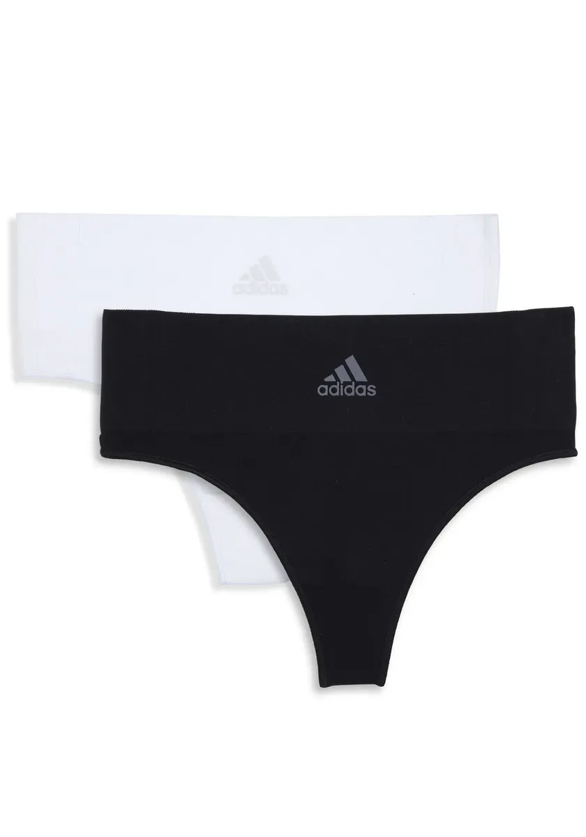 

Т-стринги Adidas Sportswear "Active Seamless Micro Stretch" ​​(2 шт. в упаковке), растягиваются в разных направлениях и сохраняют форму, черный