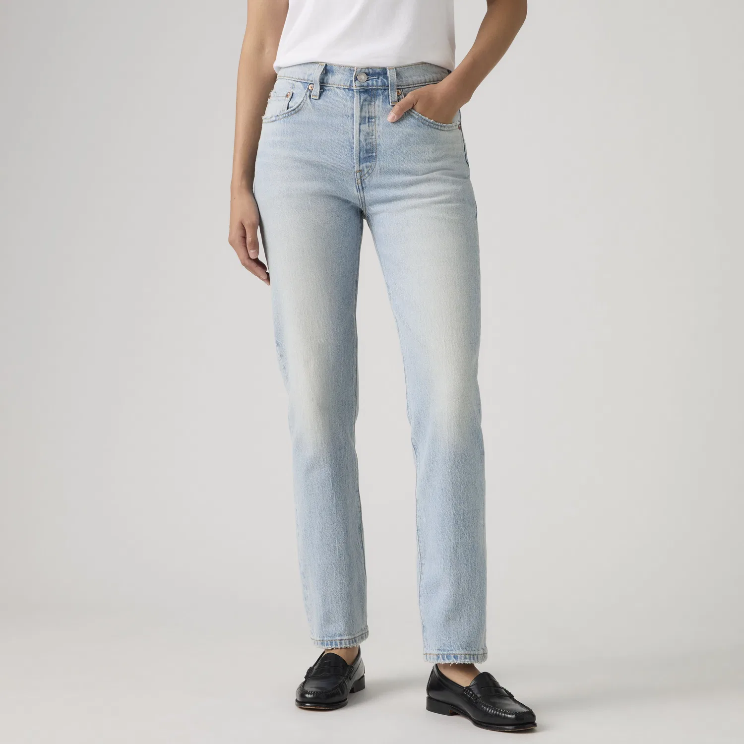 Женские джинсы 501 Original Fit Levi's, Light Wash — фото 2