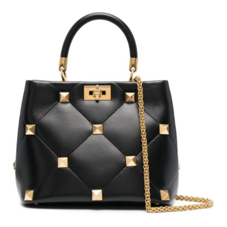 

Кожаная плечевая сумка через плечо, женская черная Valentino