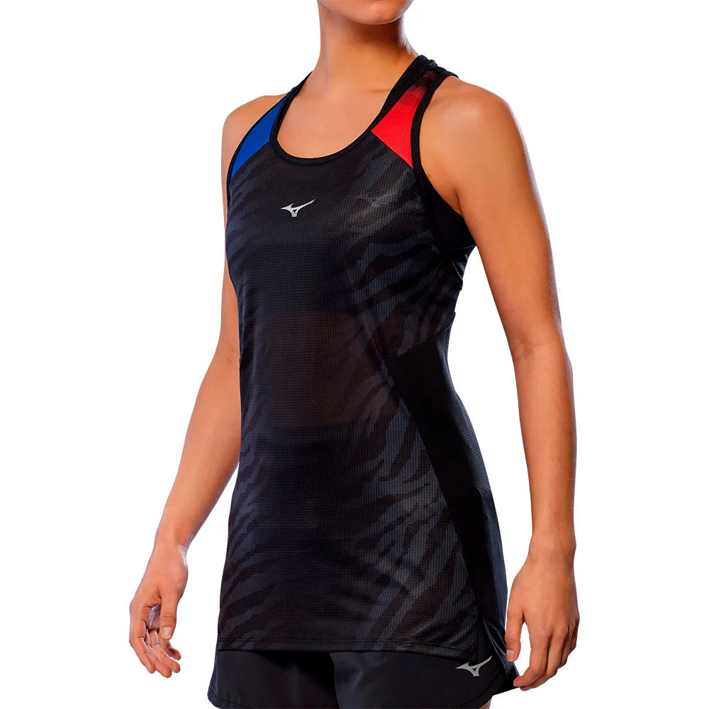 

Футболка без рукавов спортивная Mizuno DryAeroFlow Graphic, черный