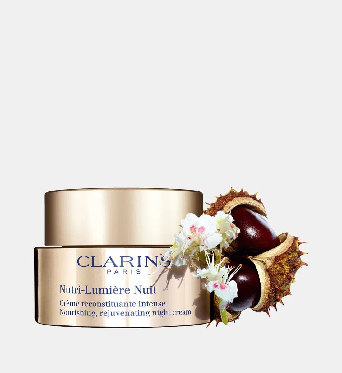Интенсивный восстанавливающий ночной крем Clarins, золотой — фото 2