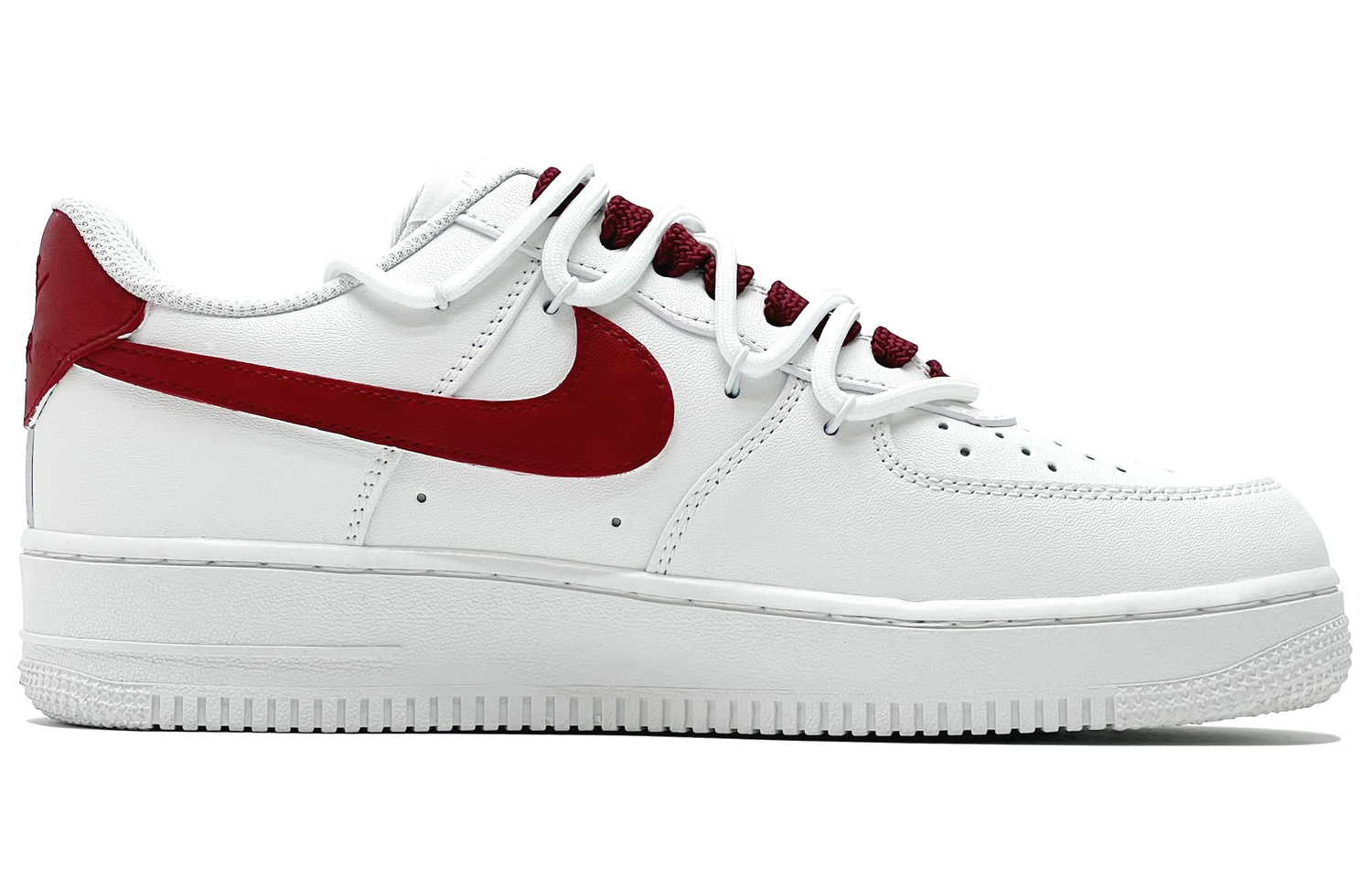 Nike Air Force 1 Swift Flame Rider Abrasion Resistant Low top Kids' Skateboarding Shoes White Red Unisex — фото 3
