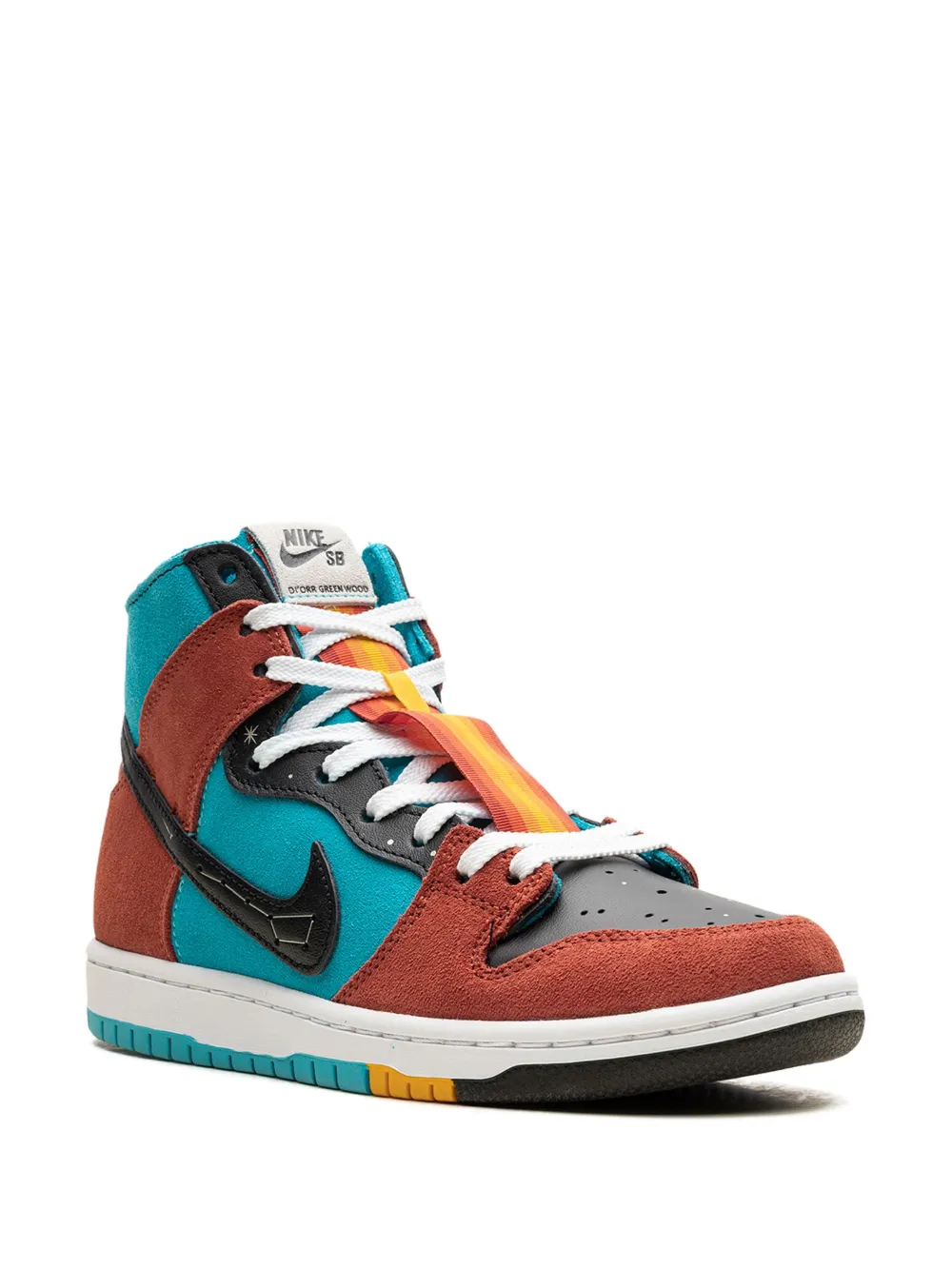 Кроссовки Greenwood SB Dunk High из коллаборации с Di'orr Nike, синий — фото 2