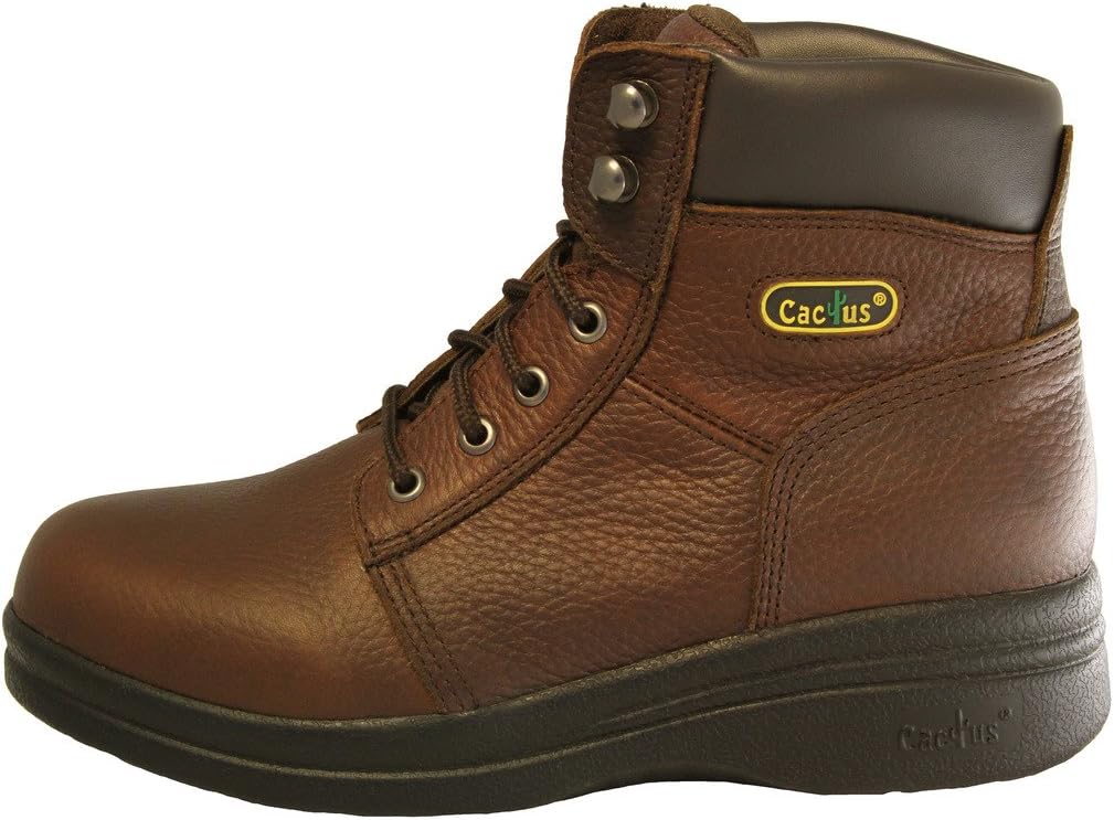 Мужские ботинки Cactus 6 6600 с противоскользящей подошвой Cactus Work Boots, коричневый — фото 2