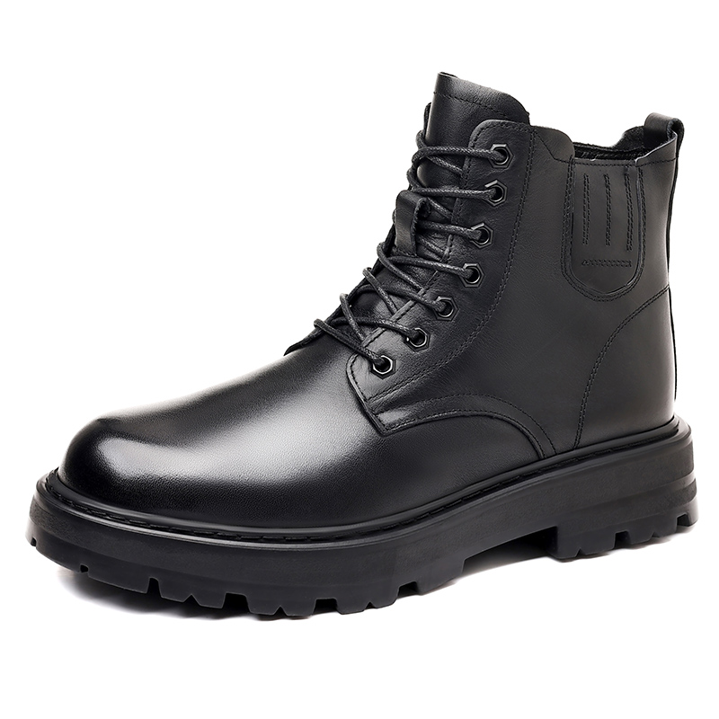 

MODENGPAN Короткие мужские ботинки Martin 3 см, черные