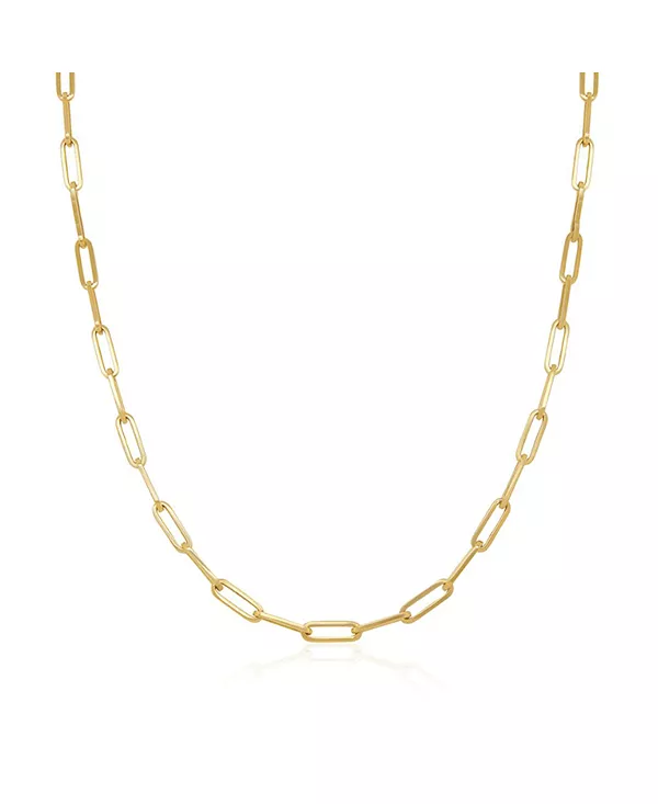 

Большая цепочка-скрепка из 14-каратного желтого золота, 18 дюймов The Lovery, gold