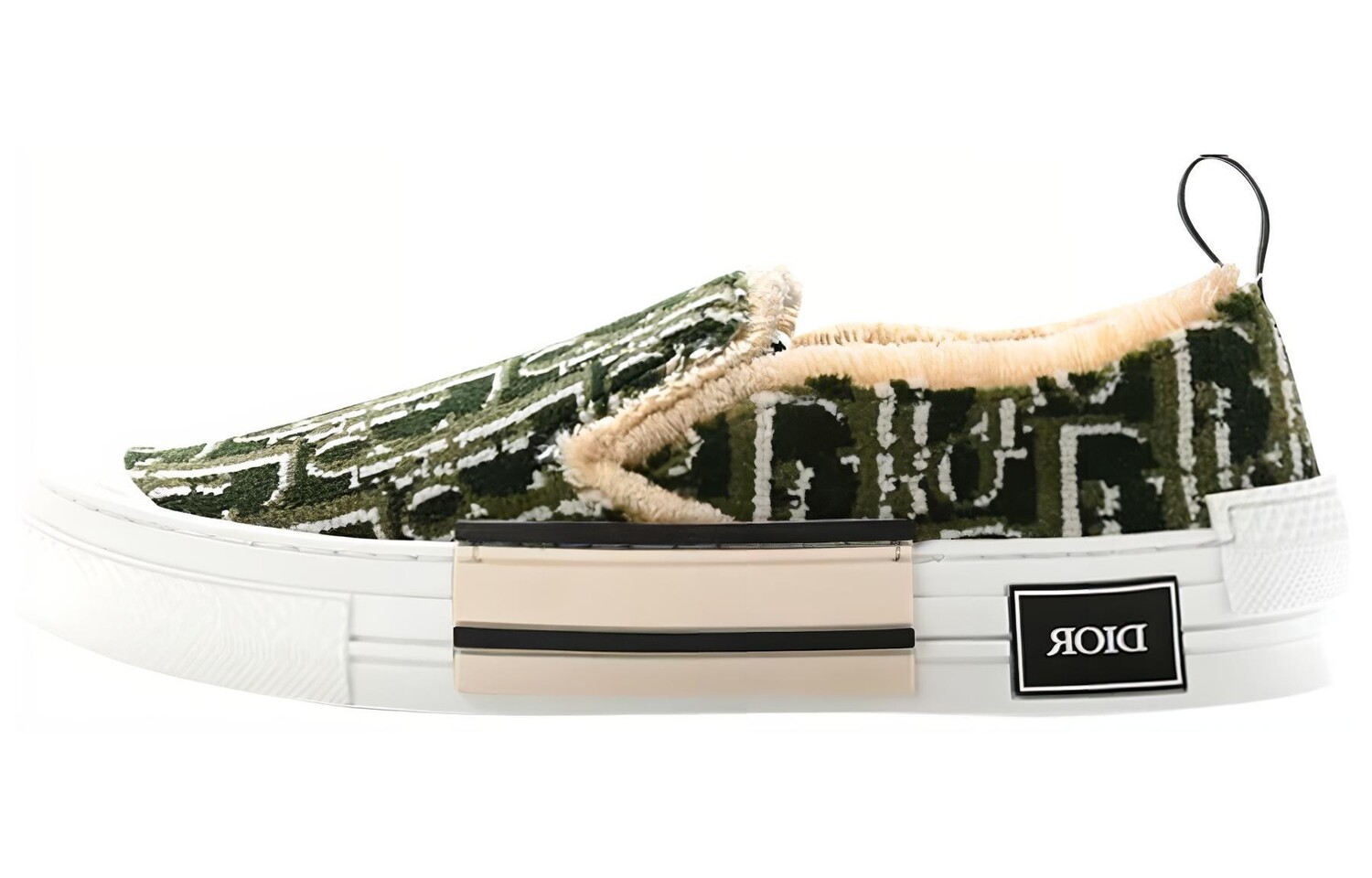 Кеды Dior B23 Slip-On Dior Oblique Tapestry, зеленый
