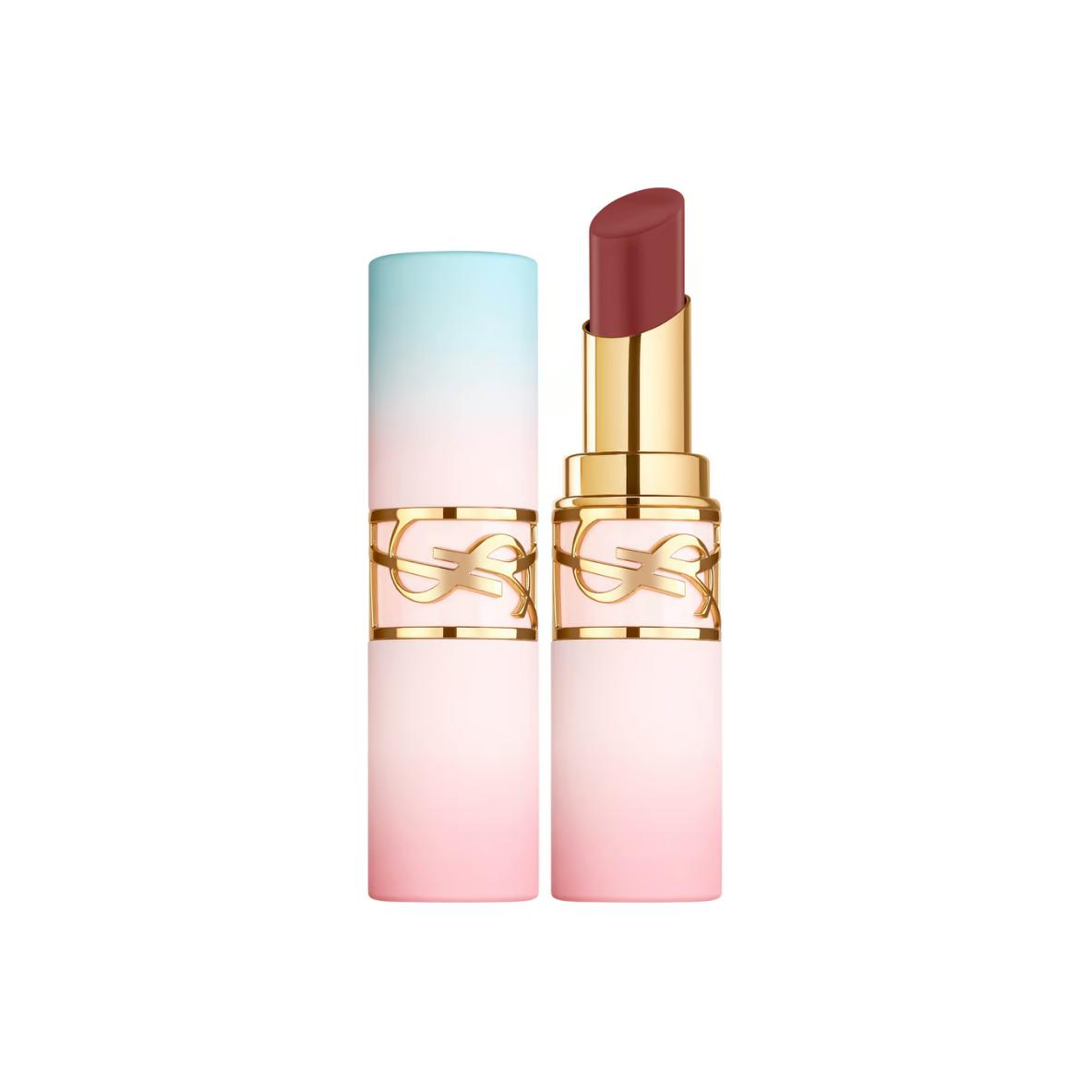 SAINT LAURENT Twilight Daybreak Limited Edition сияющий мягкий светло-розовый тюбик помады глянцевый легко растушевывается тон — фото 4