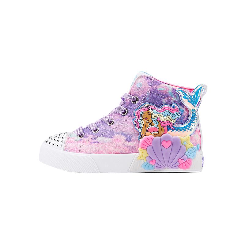 

Skechers Kids Скользоустойчивые легкие амортизирующие кроссовки Mid top для скейтбординга Kids' Lavender/Multicolor Kids'