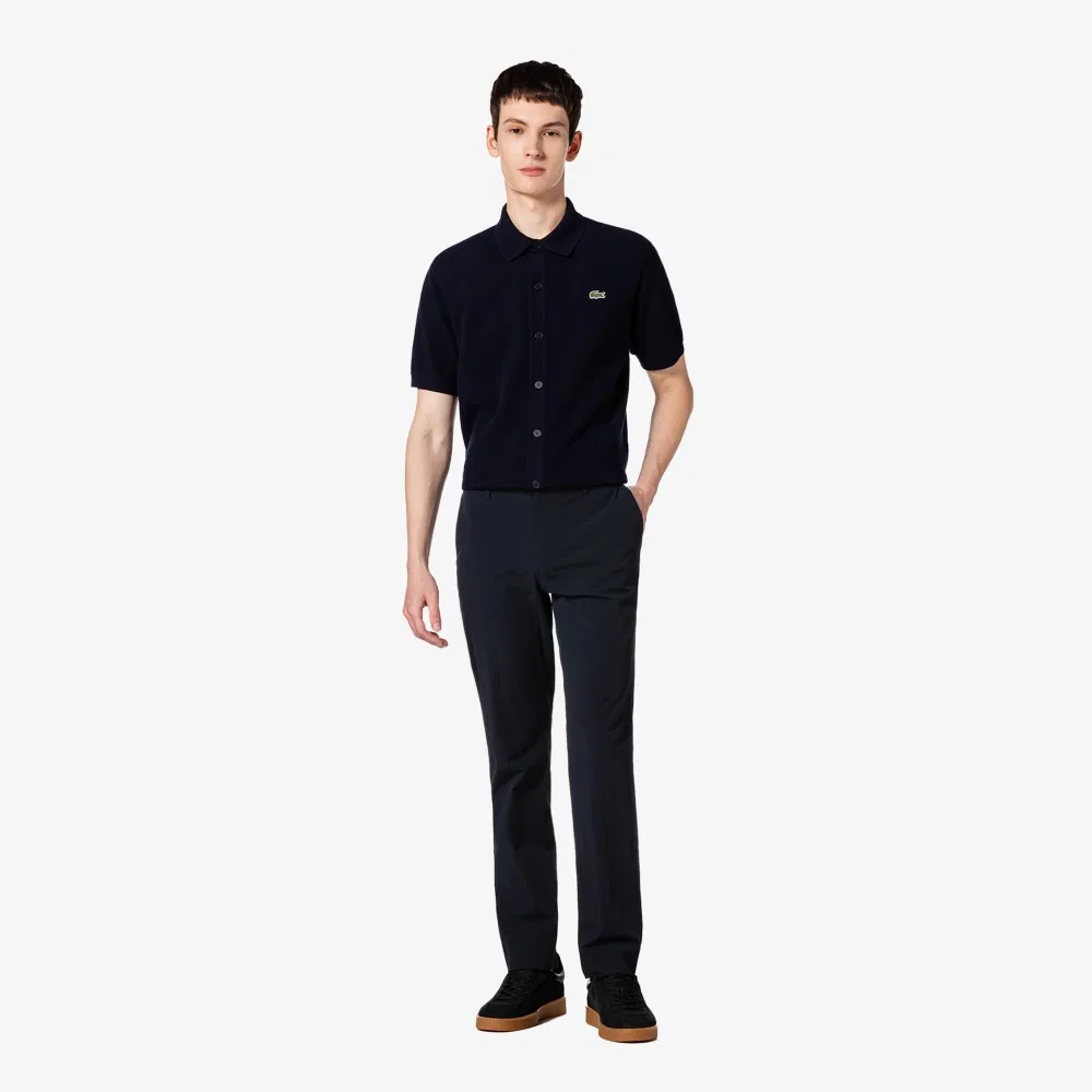 Мужские тёмно-синие летние брюки для комплекта от Lacoste — фото 4