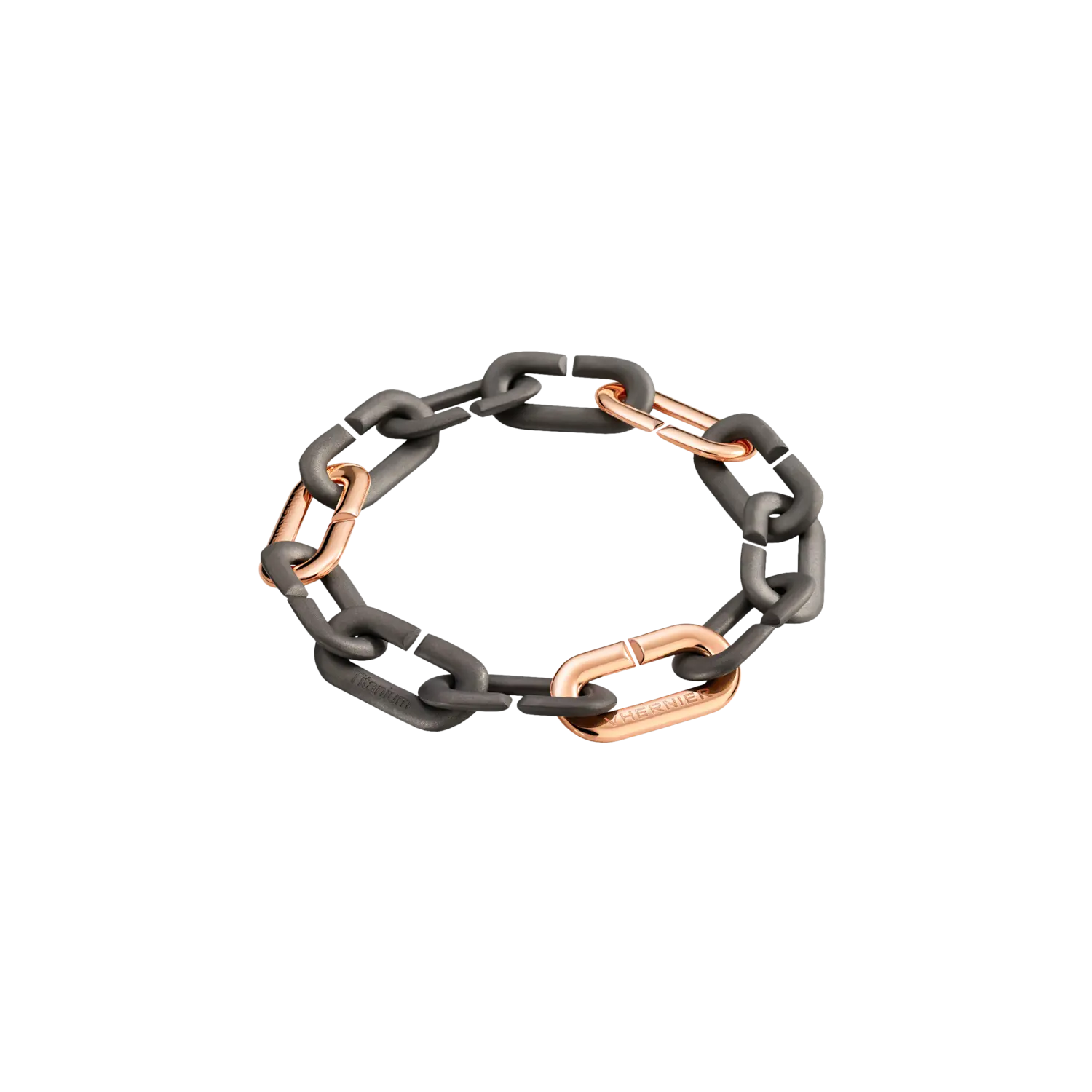

Браслет из розового золота и титана VHERNIER