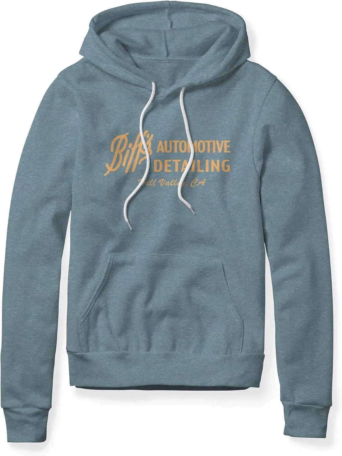 Толстовка с капюшоном, Biff's Automotive Detailing, Heather Turquoise