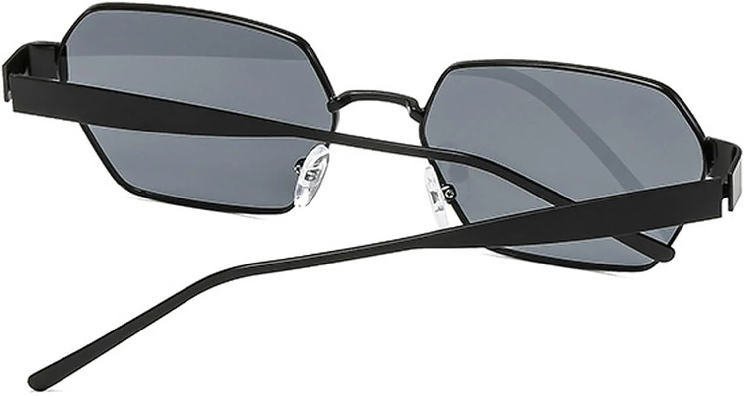 

Ретро-солнцезащитные очки квадратной формы в многоугольной форме для женщин и мужчин. Модные солнцезащитные очки в стиле 90-х. Винтажные очки 2025 года mincl, C3