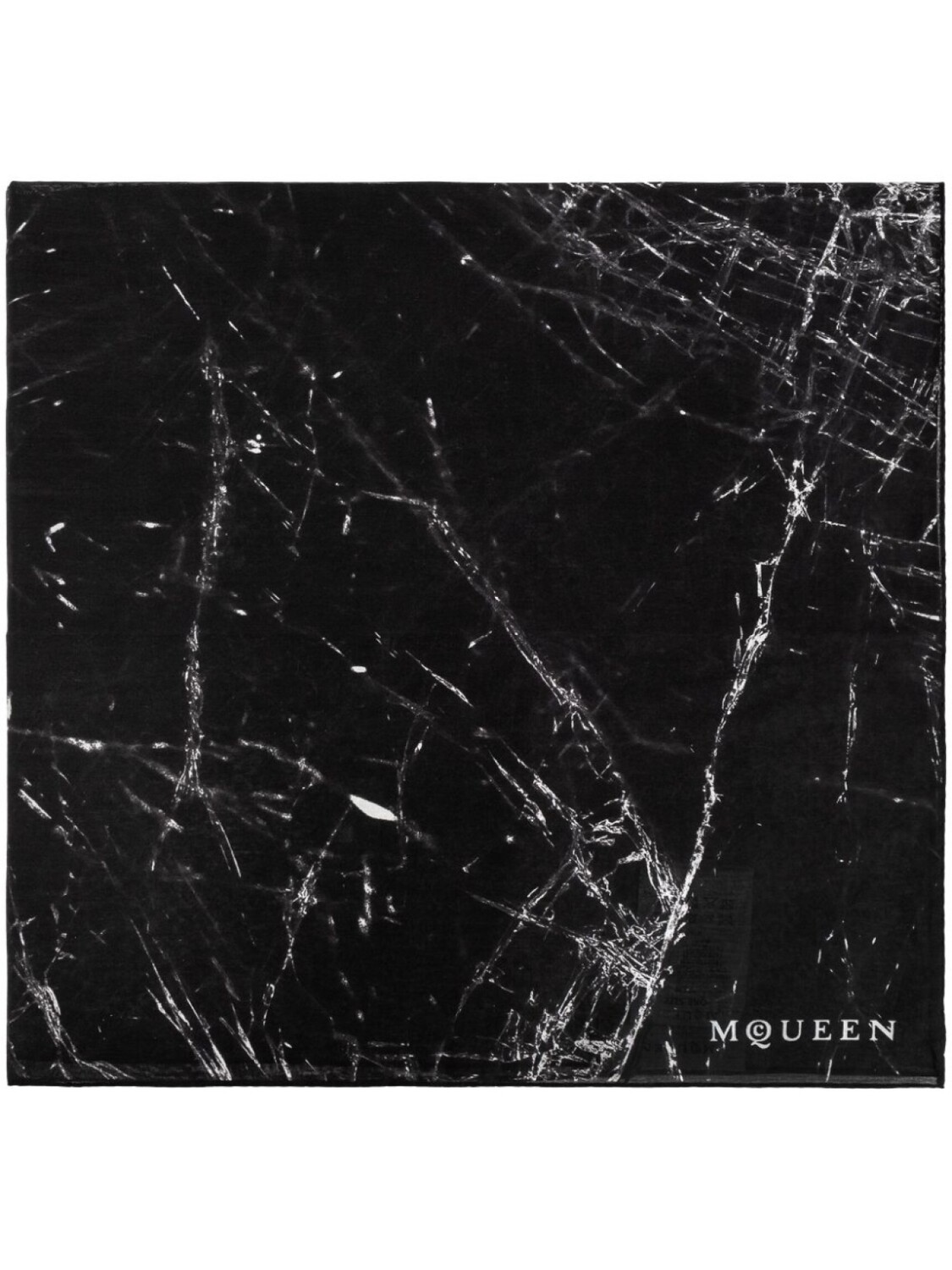 

Alexander McQueen шарф с разбитым экраном, черный