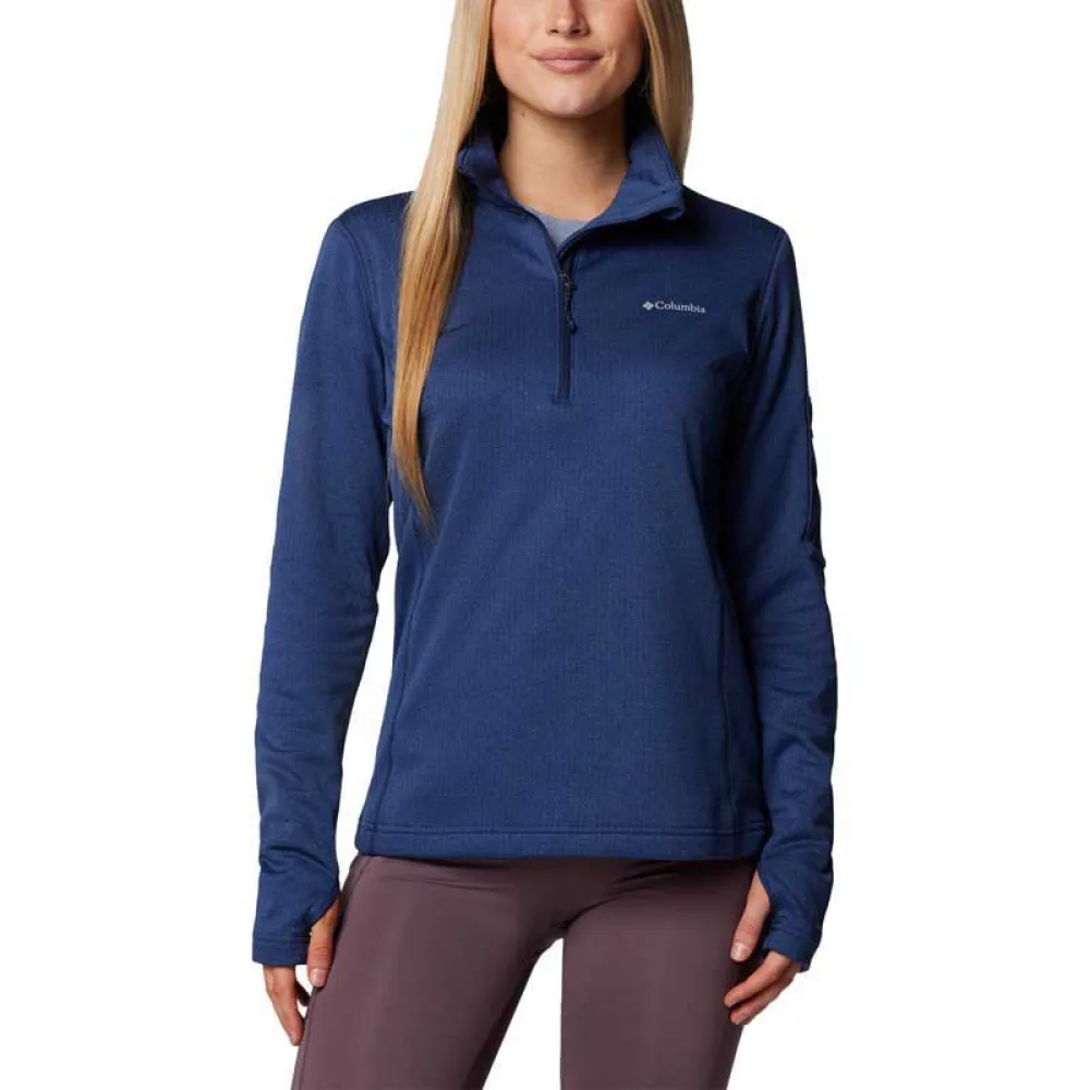 

Флис Columbia Park View Grid half zip, синий