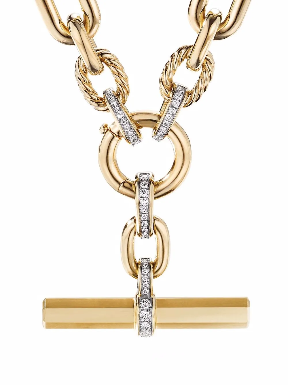 

Колье Lexington Chain из желтого золота с бриллиантами David Yurman, золотой