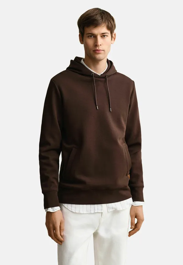 

Худи с трикотажным плетением Gant, Mahogany Brown, Коричневый, Худи с трикотажным плетением Gant, Mahogany Brown
