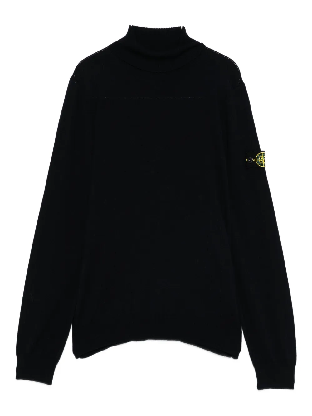 

Водолазка с нашивкой-логотипом Stone Island Junior, синий
