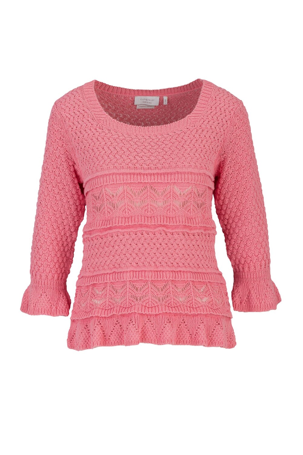 

Свитер Rich & Royal Rundhals Crew Neck Crochet, красный