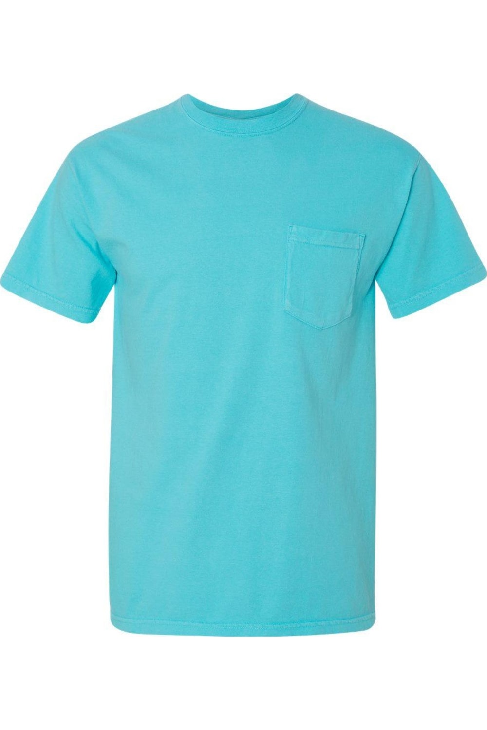 

Футболка Comfort Colors Garment-Dyed Heavyweight Pocket, цвет lagoon