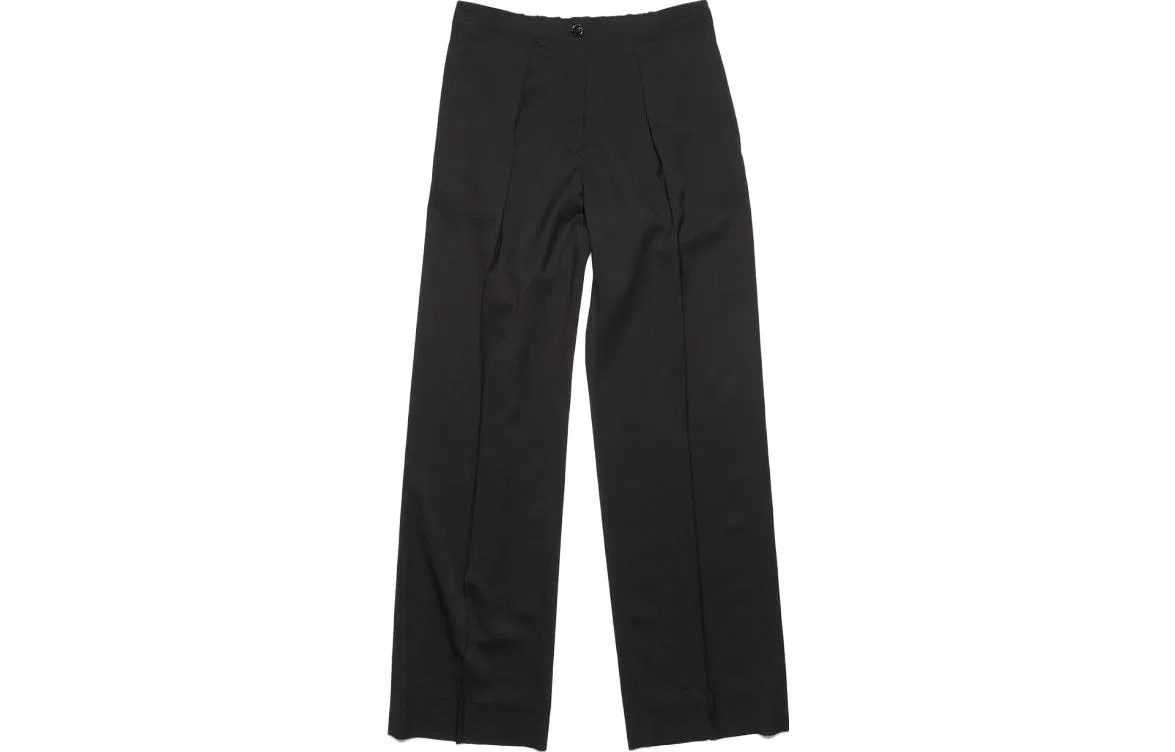Брюки повседневные женские black, умеренно широкие Acne Studios