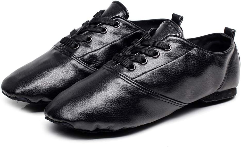 

Легкие джазовые туфли, современные танцевальные туфли на шнуровке с мягкой подошвой для женщин и мужчин Vcixxvce, черный