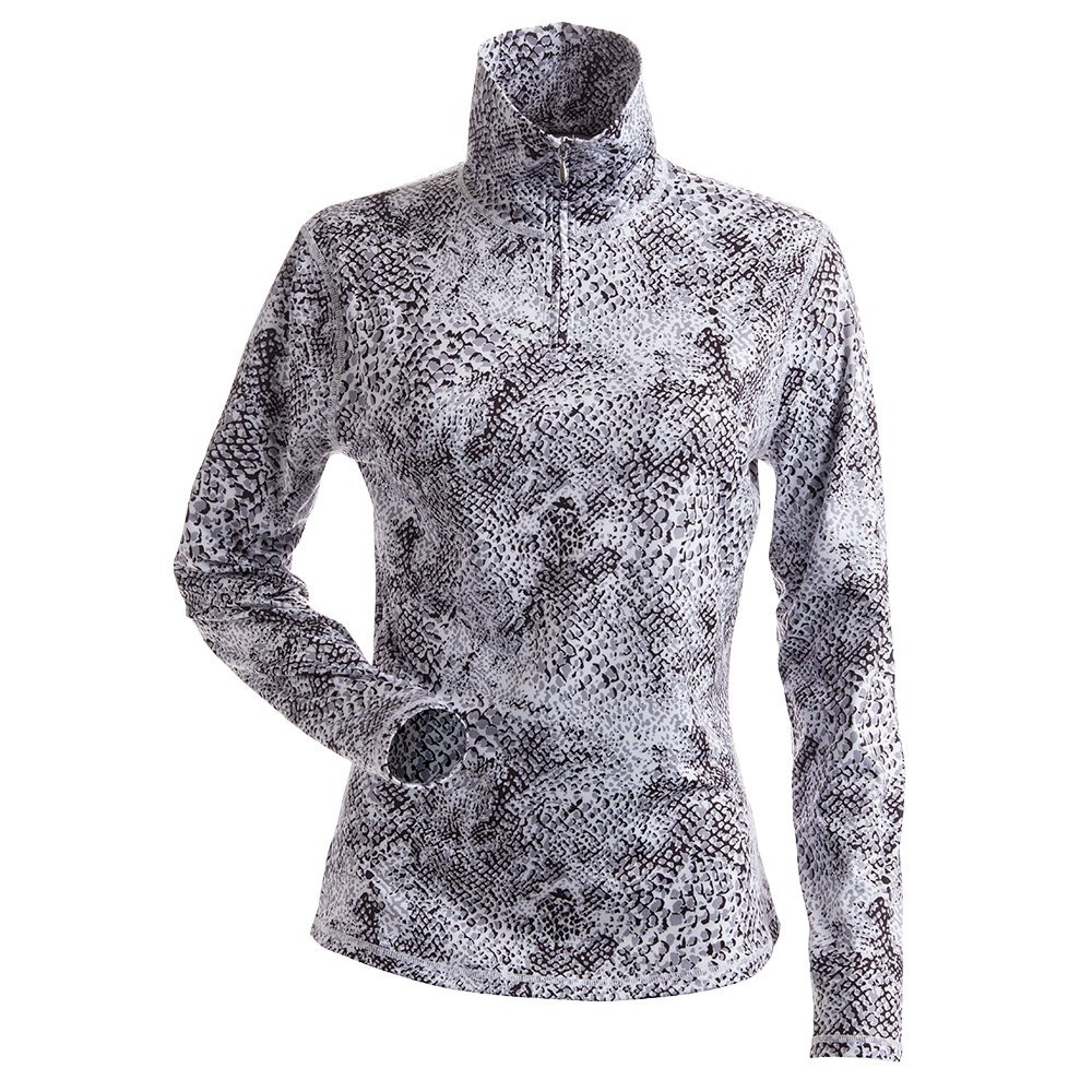 

Женская куртка Nils с леопардовым принтом и застежкой-молнией на четверть длины., Snow Leopard Print