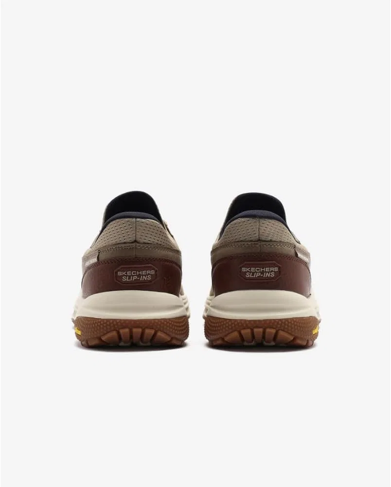 Кроссовки Skechers Herren Meroe Alden, Taupe Knit Synthetic — фото 2