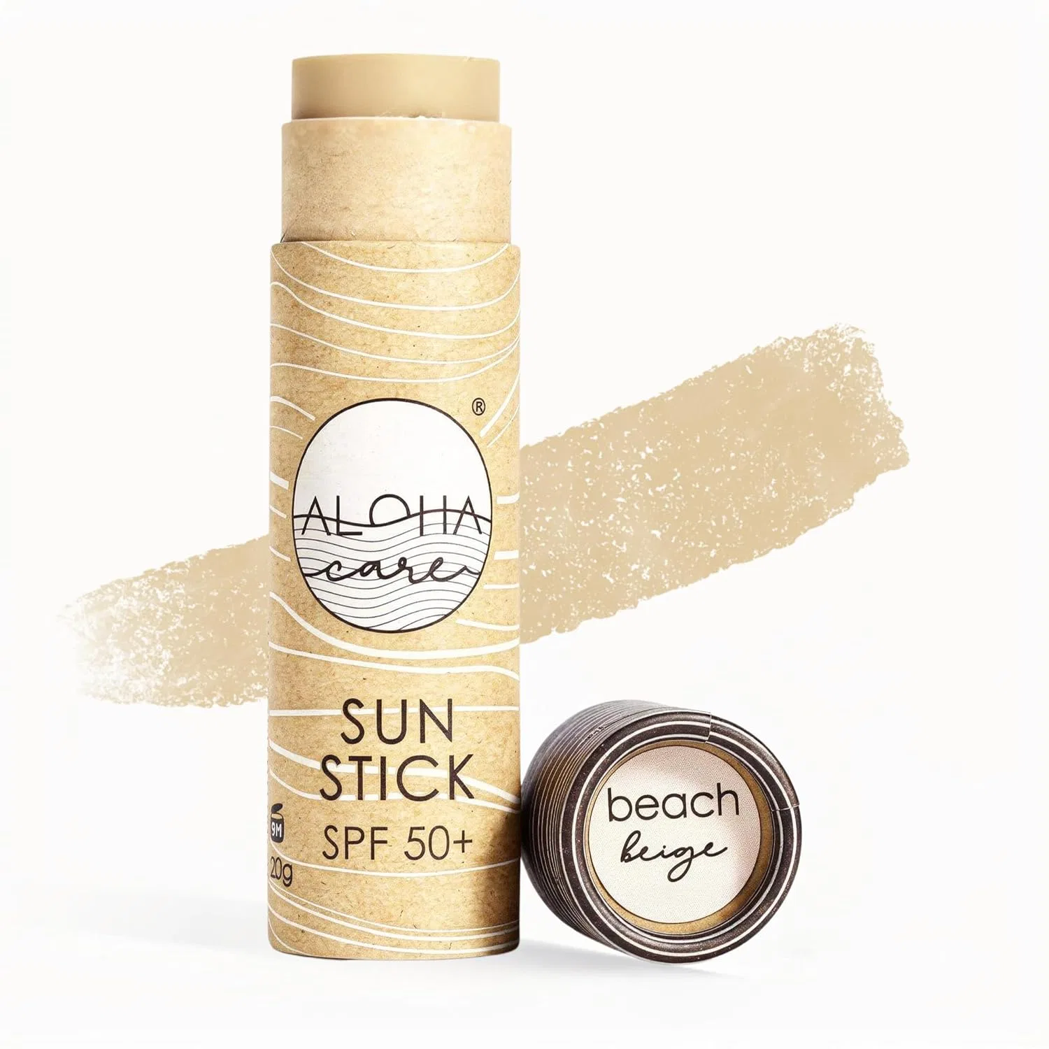 Минеральный солнцезащитный стик Aloha Sunblocker SPF 50+ для лица, 20 г (светло-бежевый) Aloha Care, Beige