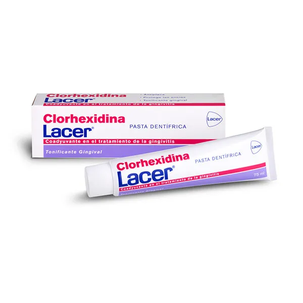 

Адъювантная зубная паста для лечения гингивита Clorhexidina Lacer, 75 ml