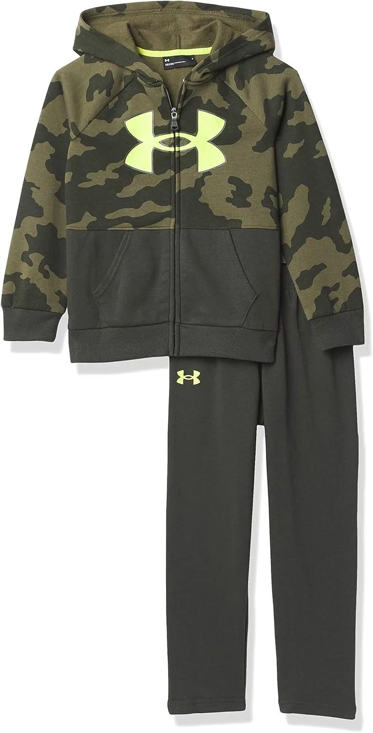 Детский спортивный костюм Under Armour Fury Camo Set, цвет Baroque Green-f20